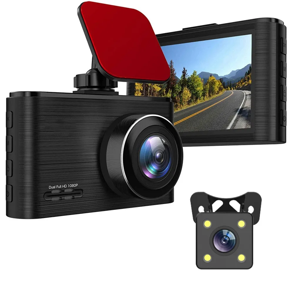 Car Wifi Driving Recorder 3-inch Screen HD 1080p Wide-angle