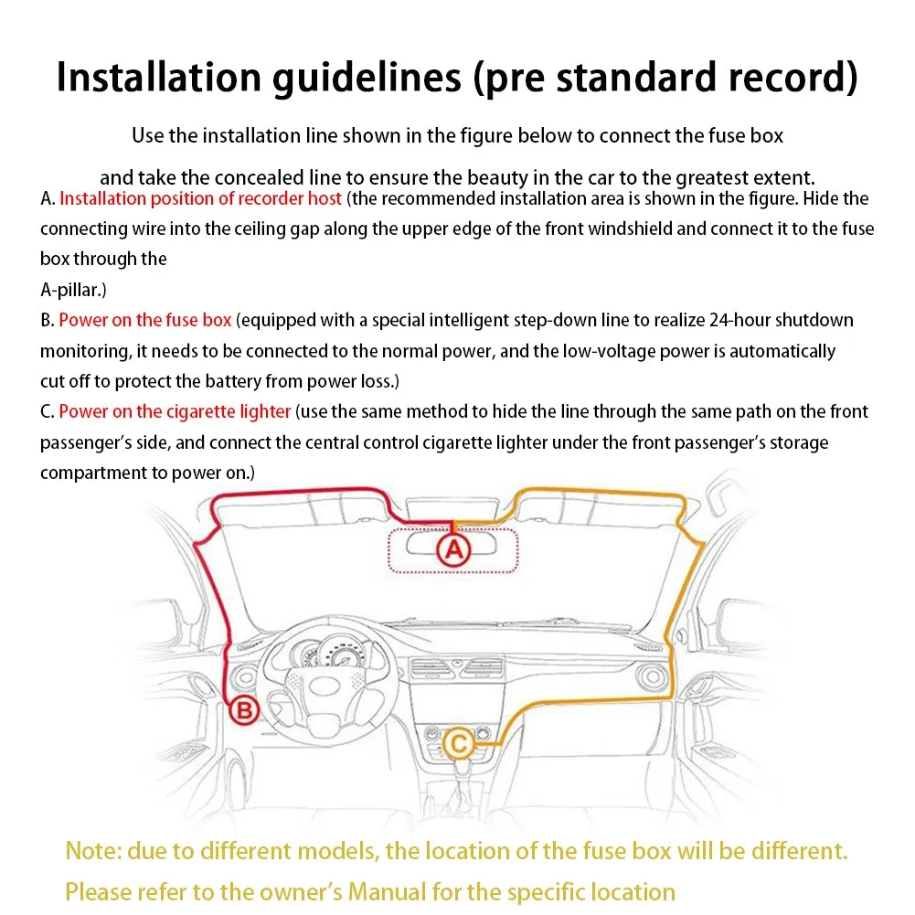 Car Wifi Driving Recorder 3-inch Screen HD 1080p Wide-angle