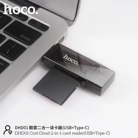 Card Reader 2 in 1 (Type-C   USB) - HOCO DHD01