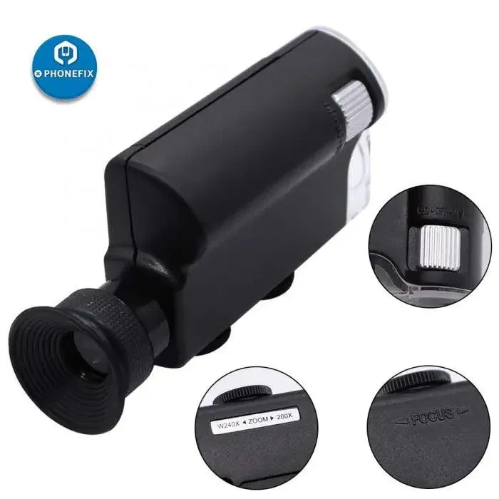 Carson MicroBrite Plus LED Lighted 60X-240X Pocket Microscope