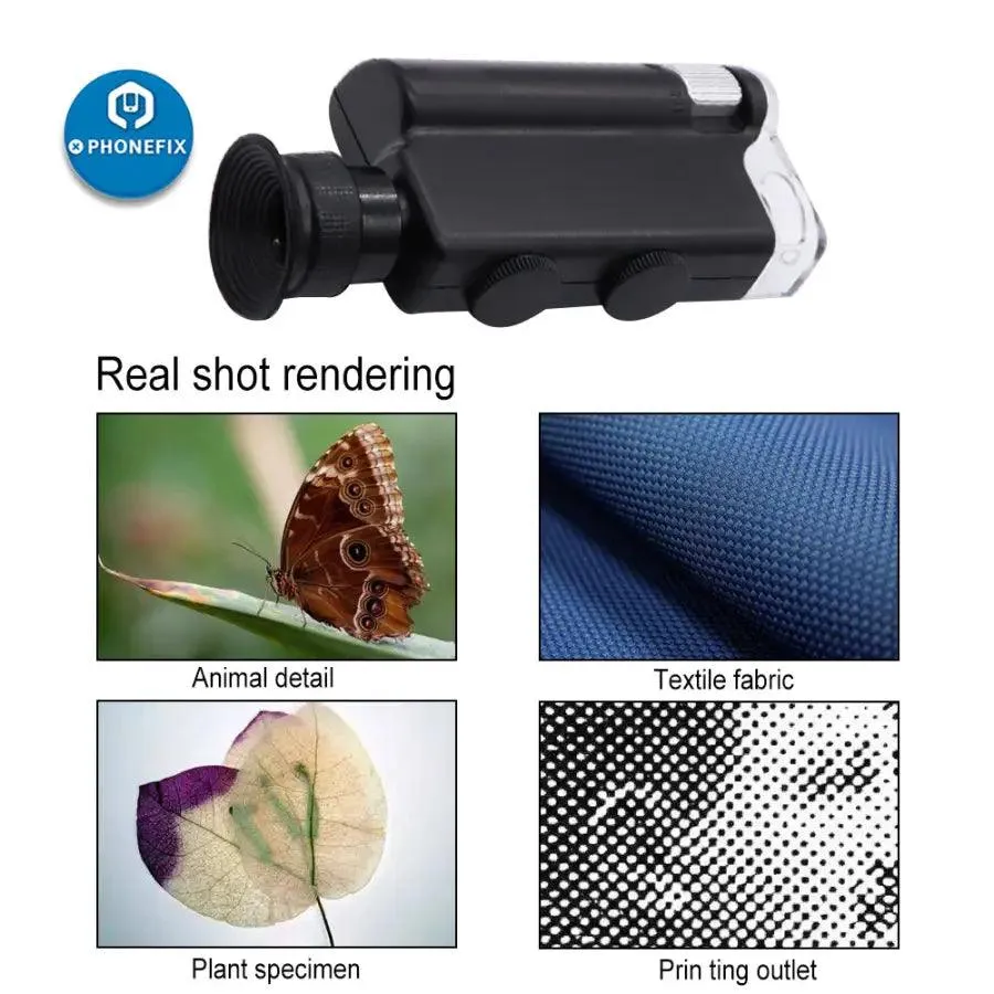 Carson MicroBrite Plus LED Lighted 60X-240X Pocket Microscope