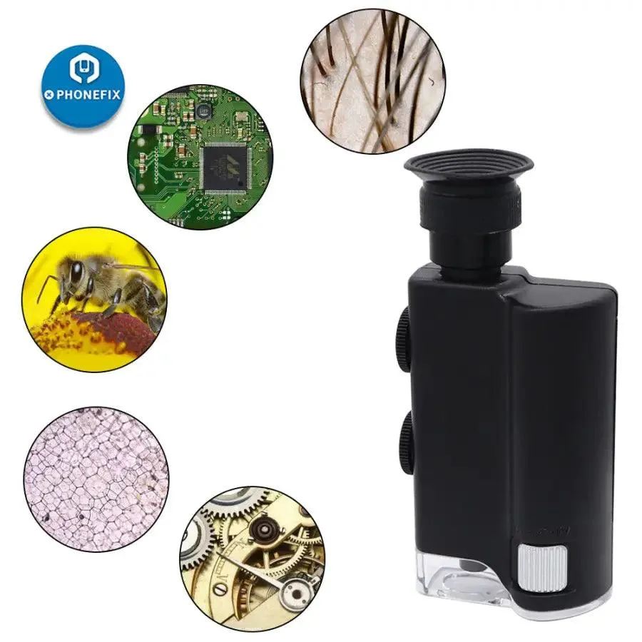 Carson MicroBrite Plus LED Lighted 60X-240X Pocket Microscope