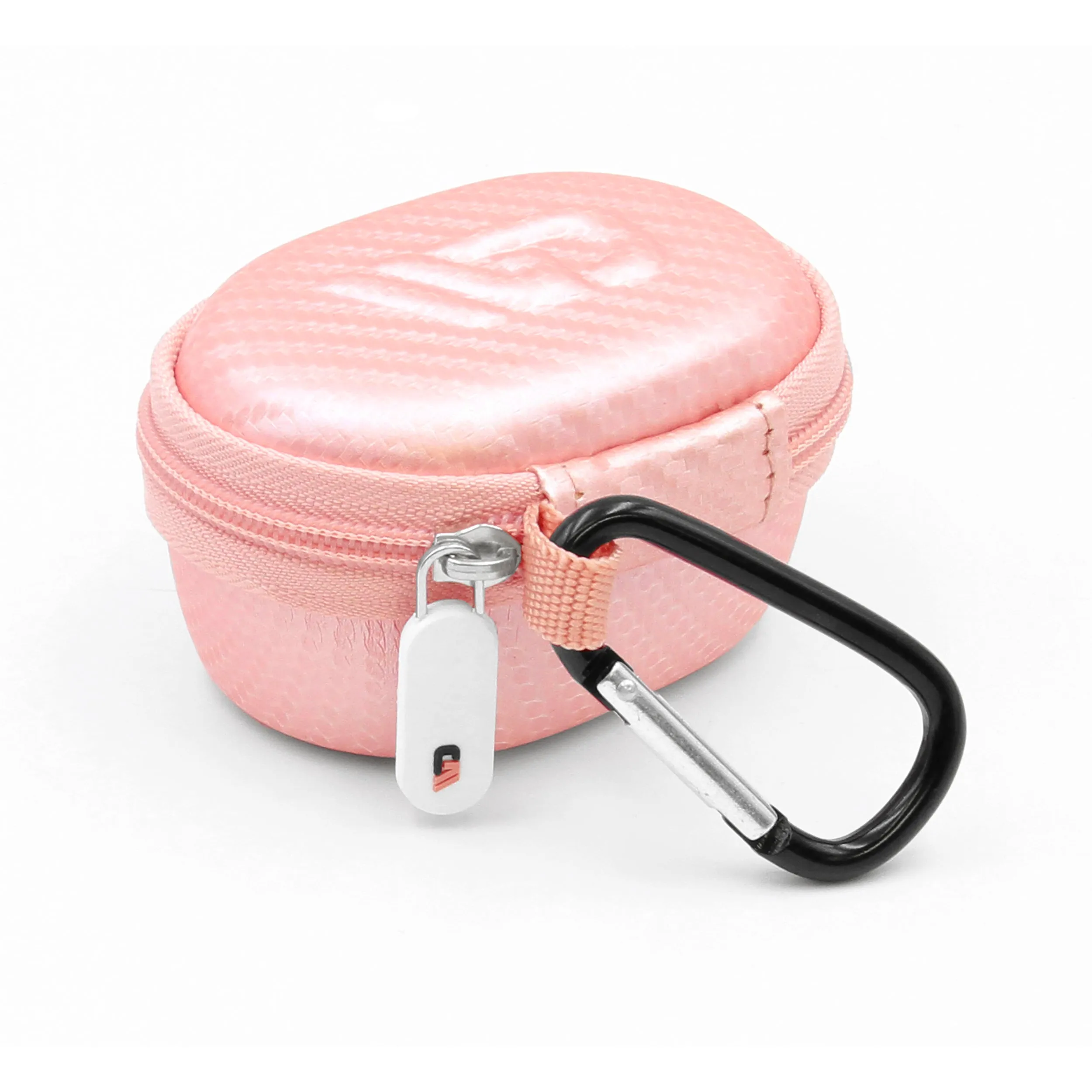 CASEMATIX 3.25" Hard Shell EVA Travel Case with Carabiner Clip - Fits Accessories up to 3" x 1.75" x 1.5"