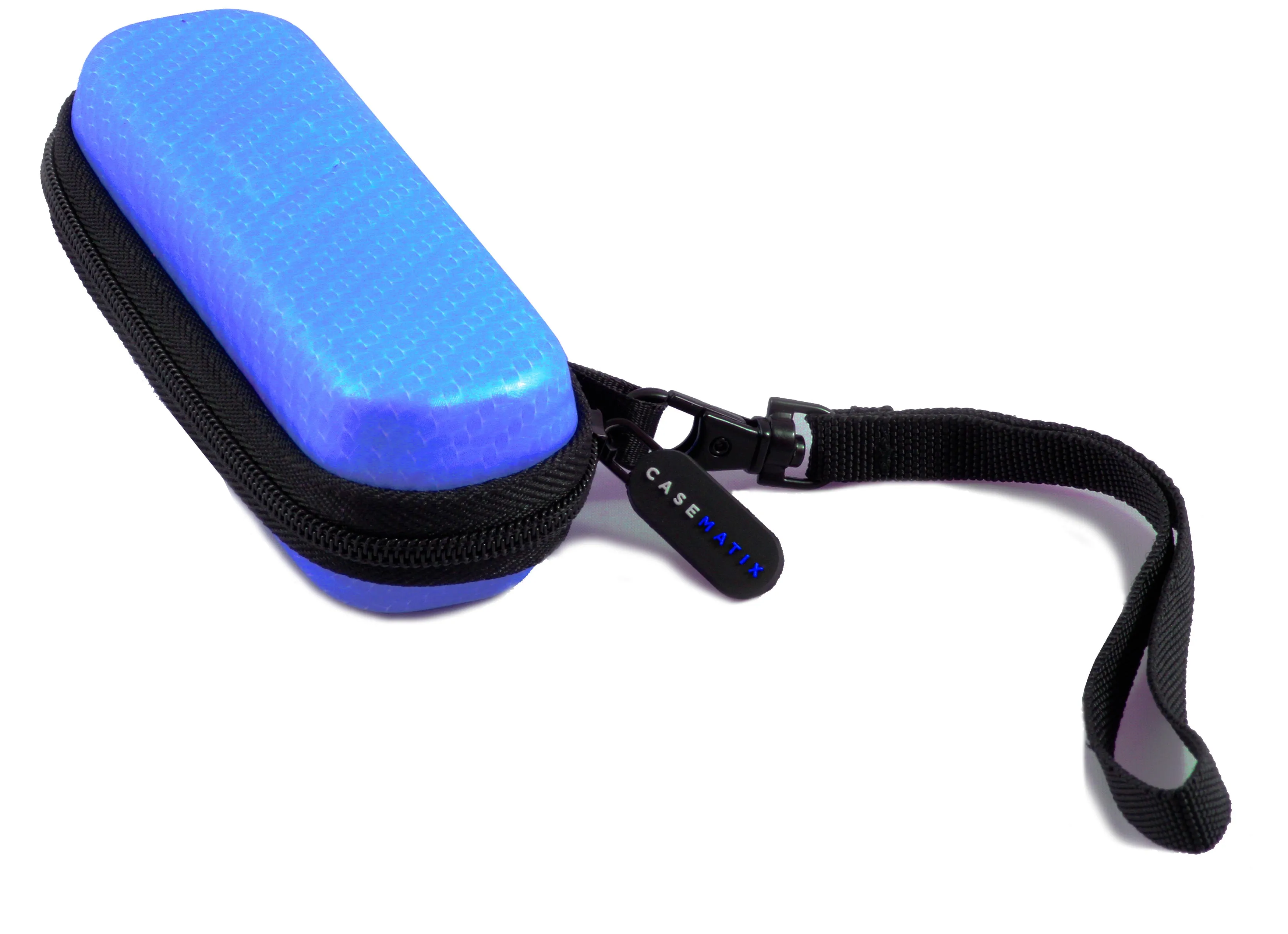 CASEMATIX 5.25" Hard Shell EVA Travel Case with Carabiner Clip - Fits Accessories up to 2.5" x 2.5" x 1"