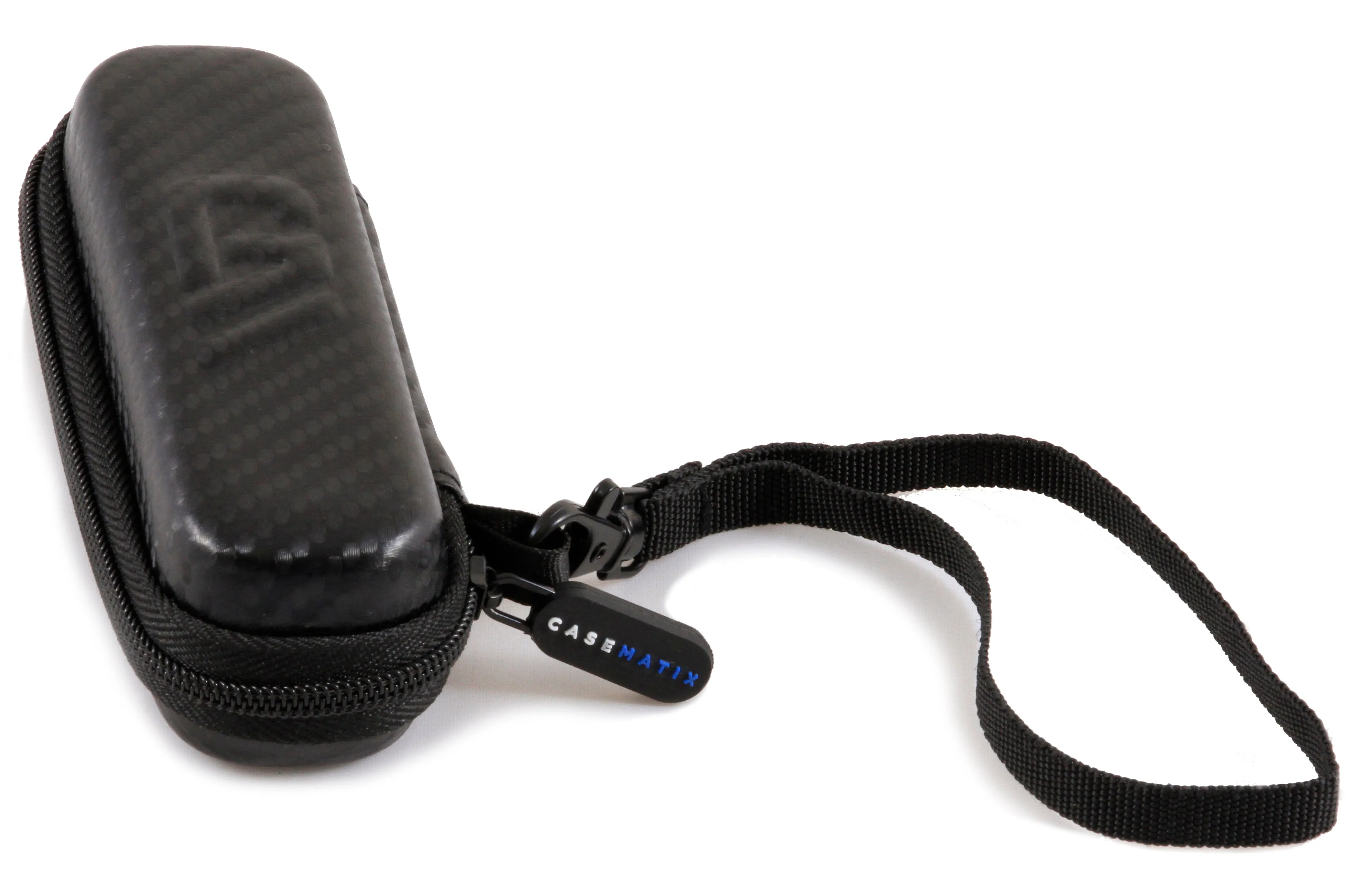 CASEMATIX 5.25" Hard Shell EVA Travel Case with Carabiner Clip - Fits Accessories up to 2.5" x 2.5" x 1"