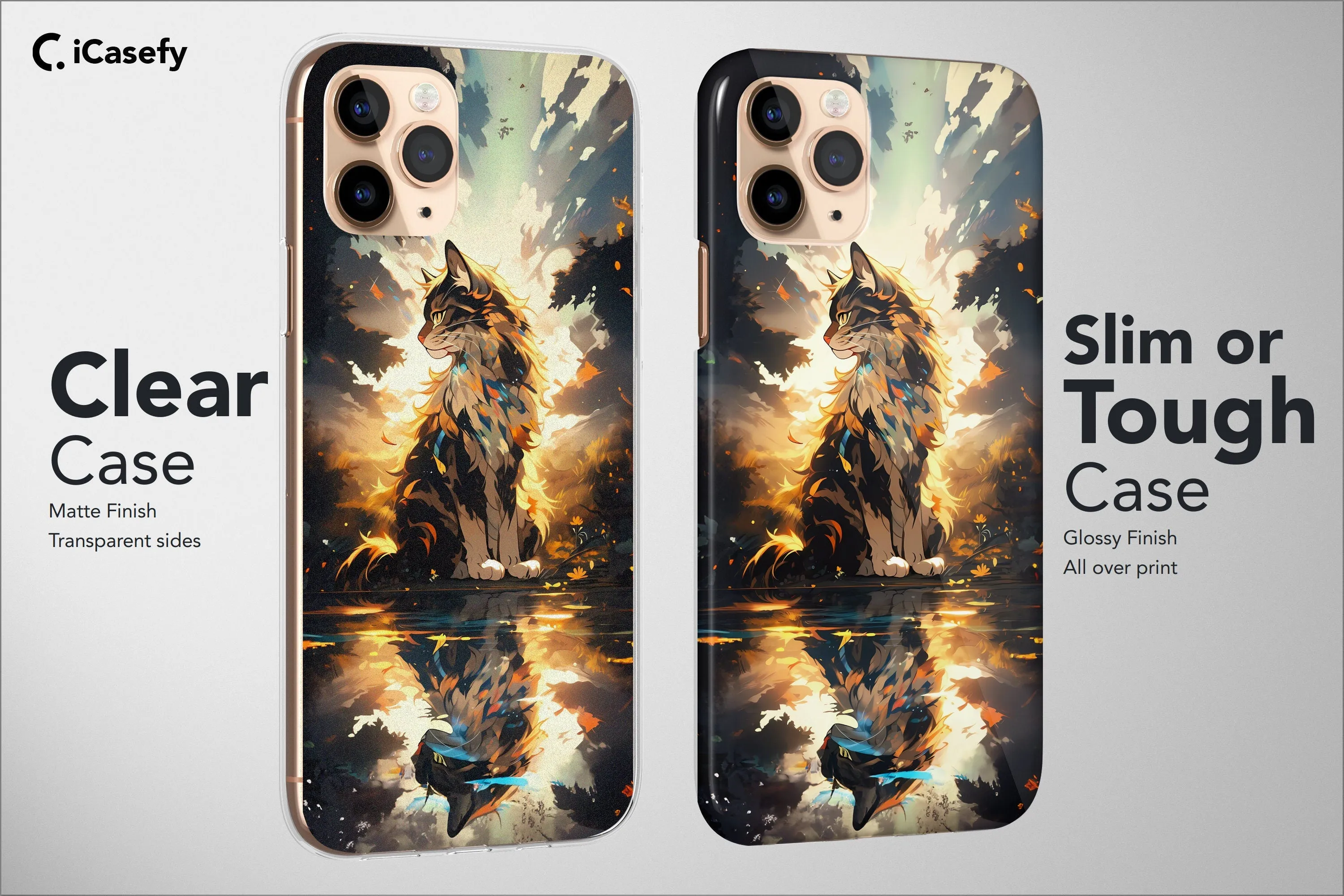 Cat Phone Case Floral Sky Mon Animal Watercolor Cover