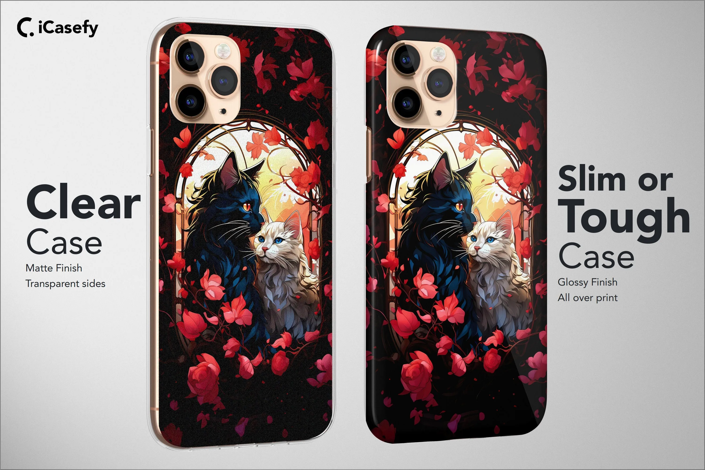 Cat Phone Case Floral Sky Mon Animal Watercolor Cover