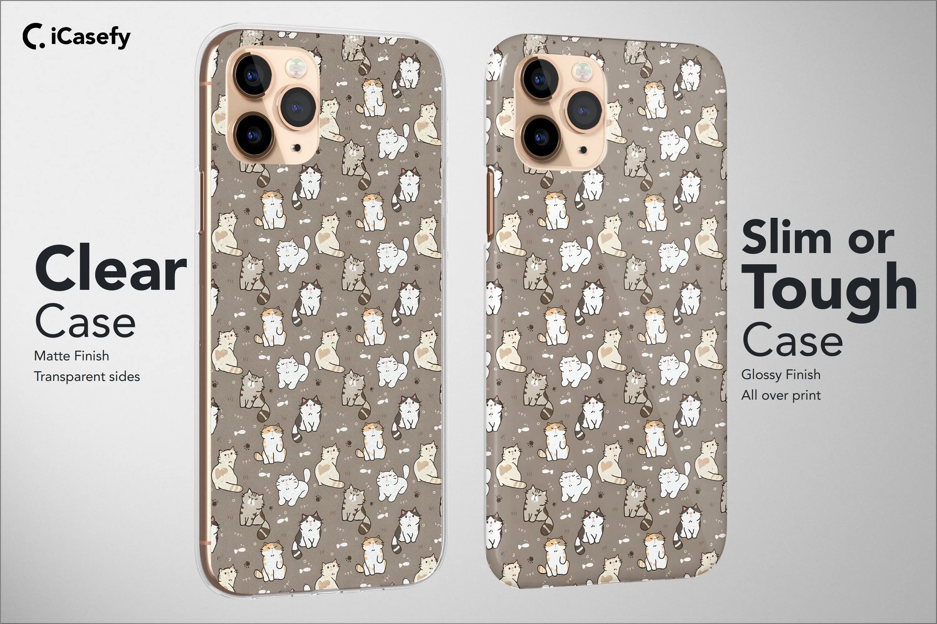 Cat Phone Case Pattern Book Kittens Aesthetic Cover