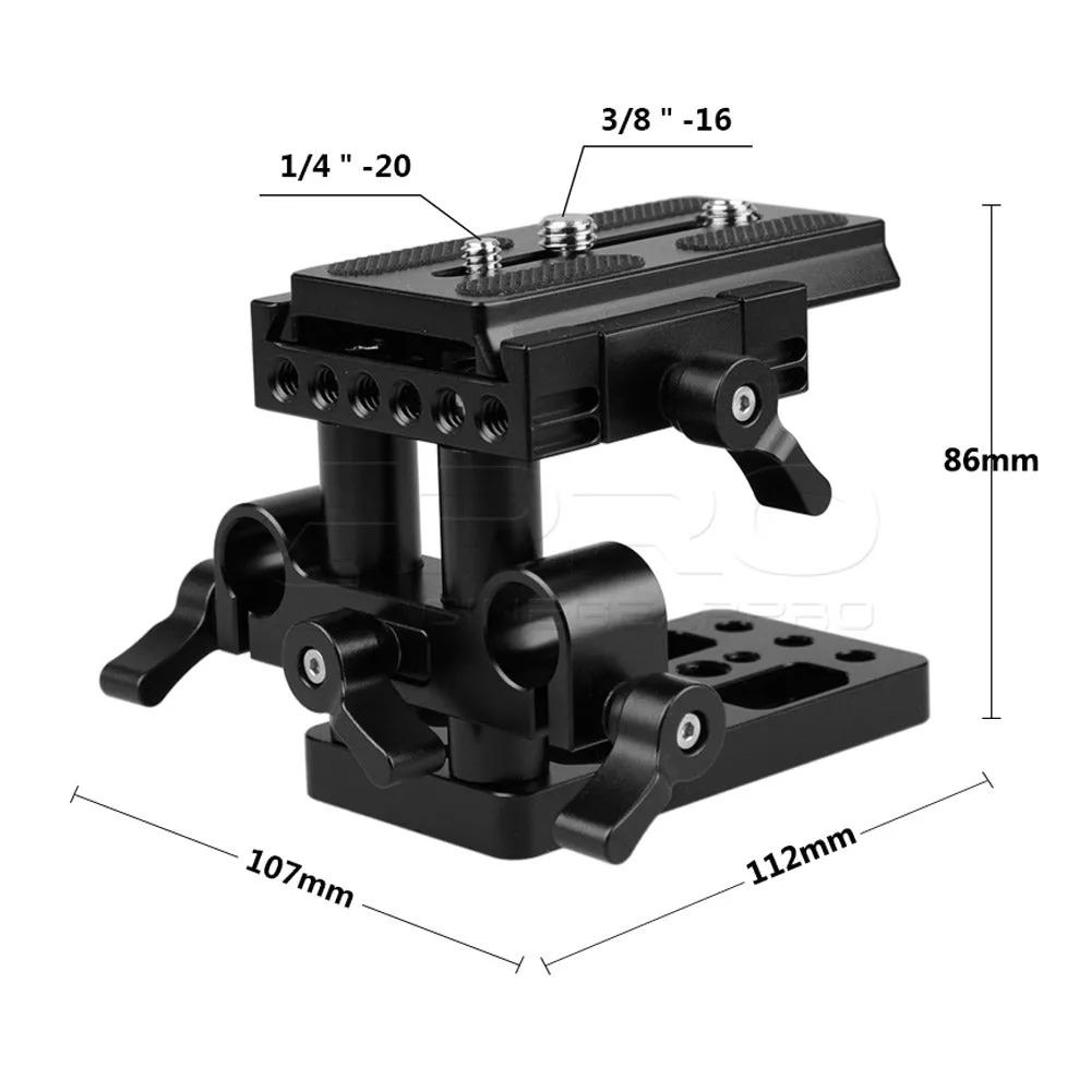 CGPro 15mm LWS Height Adjustable Manfrotto Quick Release BasePlate