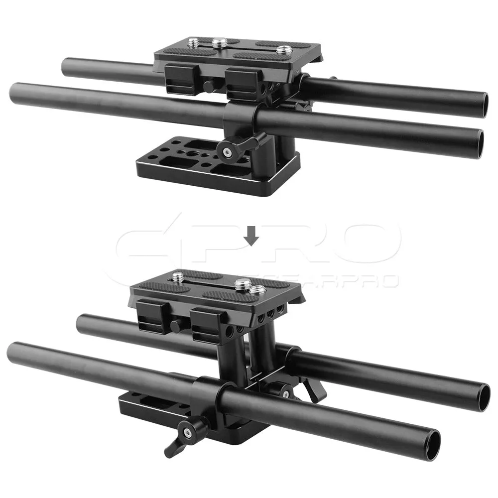 CGPro 15mm LWS Height Adjustable Manfrotto Quick Release BasePlate