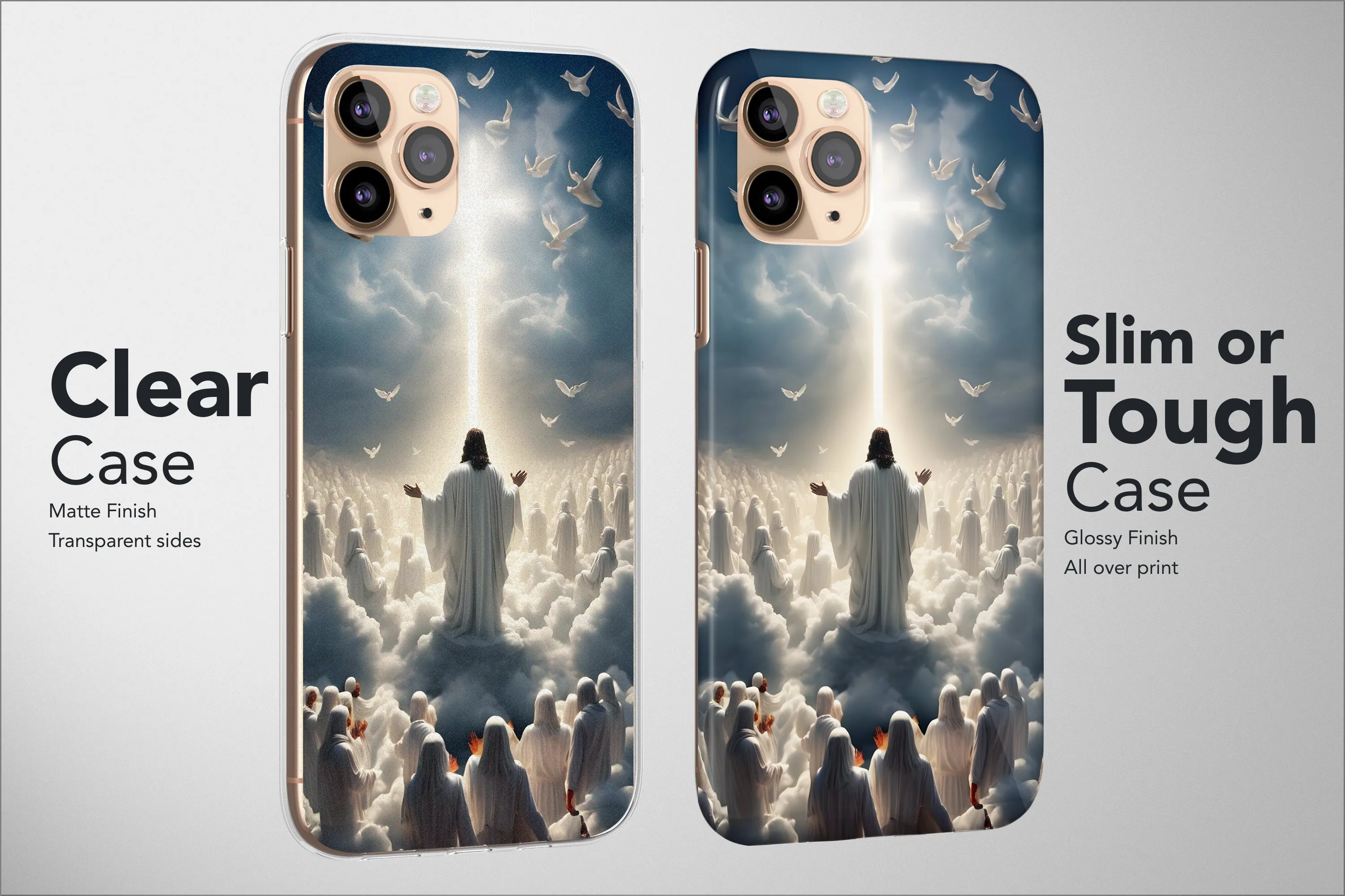 Christian Phone Case Religious Cross Art Aesthetic Cover