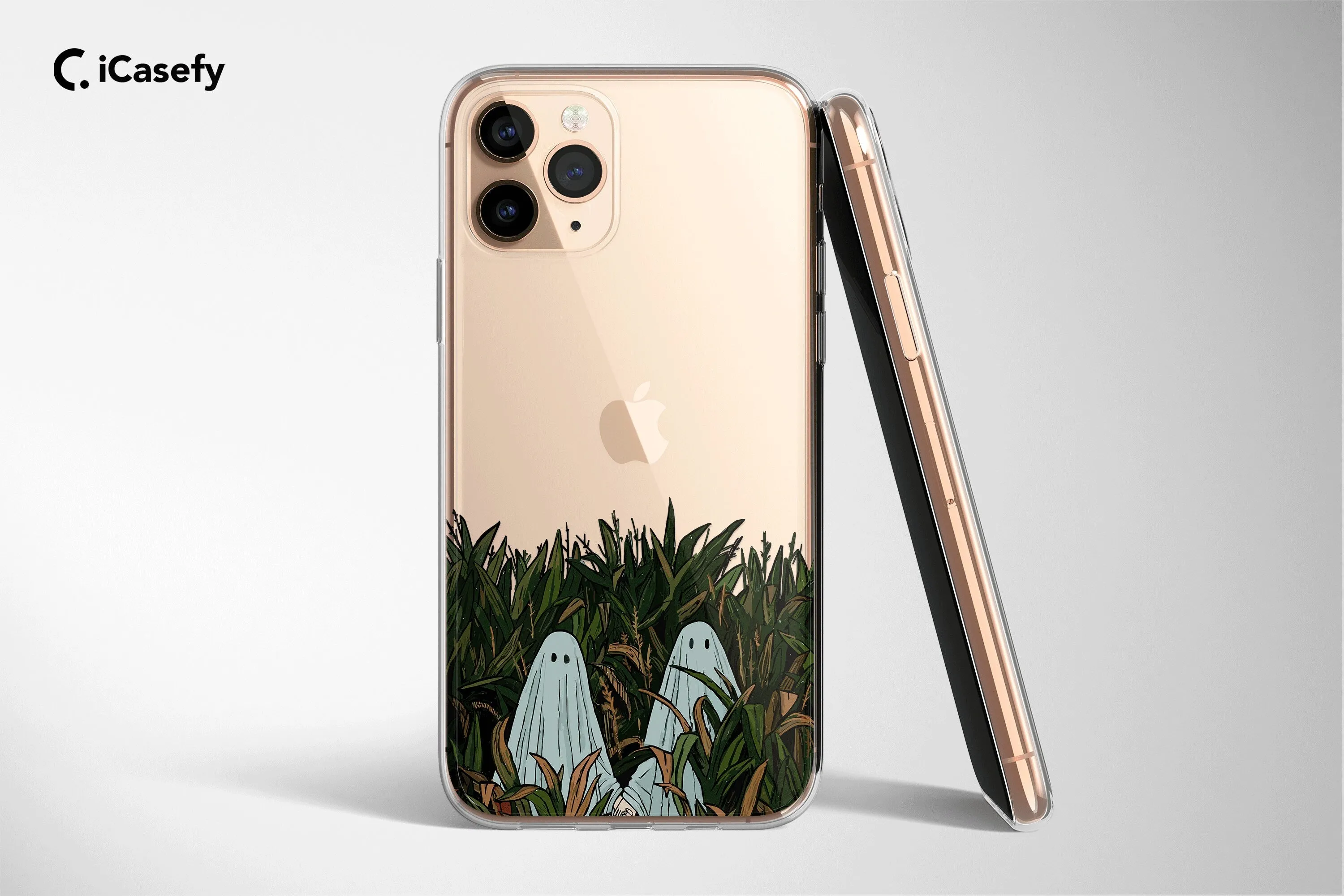 Clear Ghost iPhone Case for iPhone and Samsung - Spooky Minimalist Cover