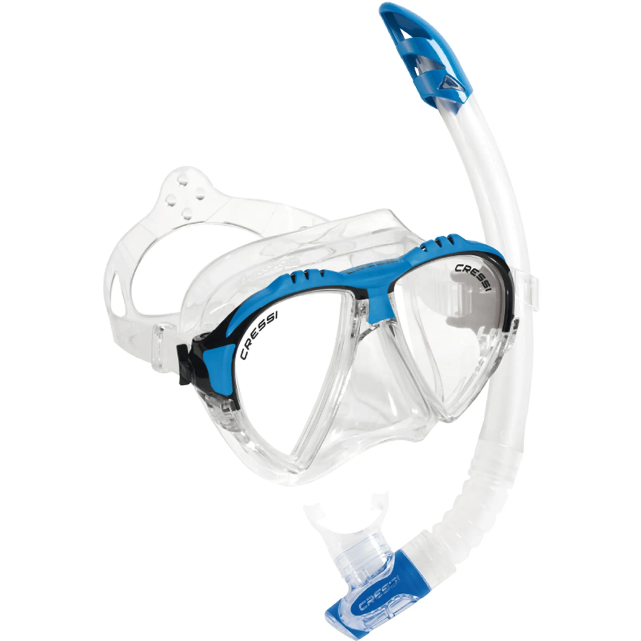 Cressi Matrix Mask & Gamma Snorkel set for Snorkelling and Diving
