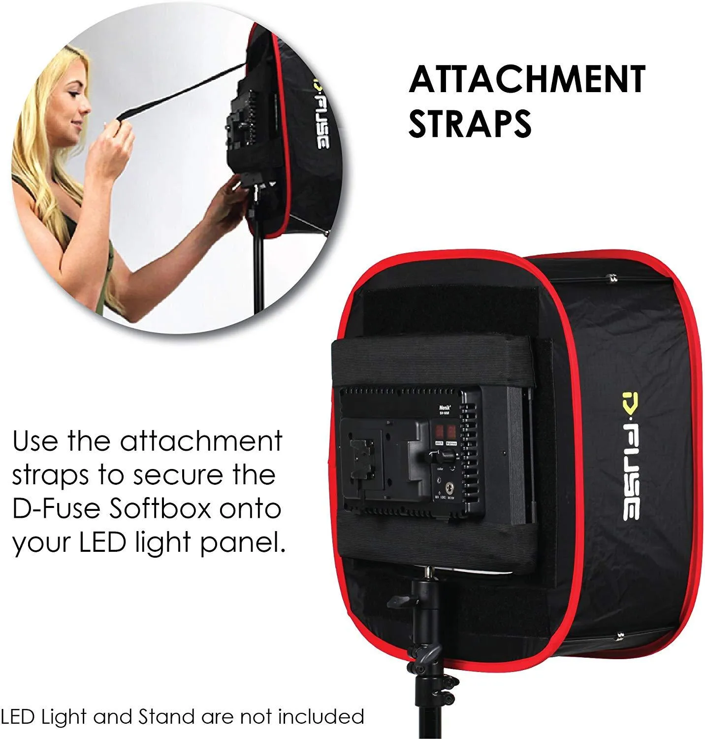 D-Fuse DF-1A Collapsible Softbox for Aputure Amaran 528 672 LED Panels