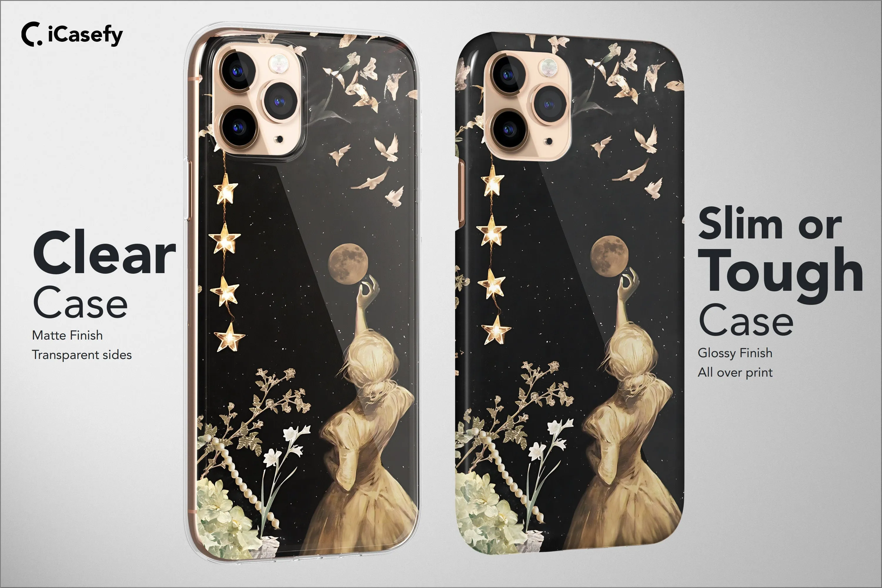 Dark Academia Phone Case Fairycore Celestial Cover