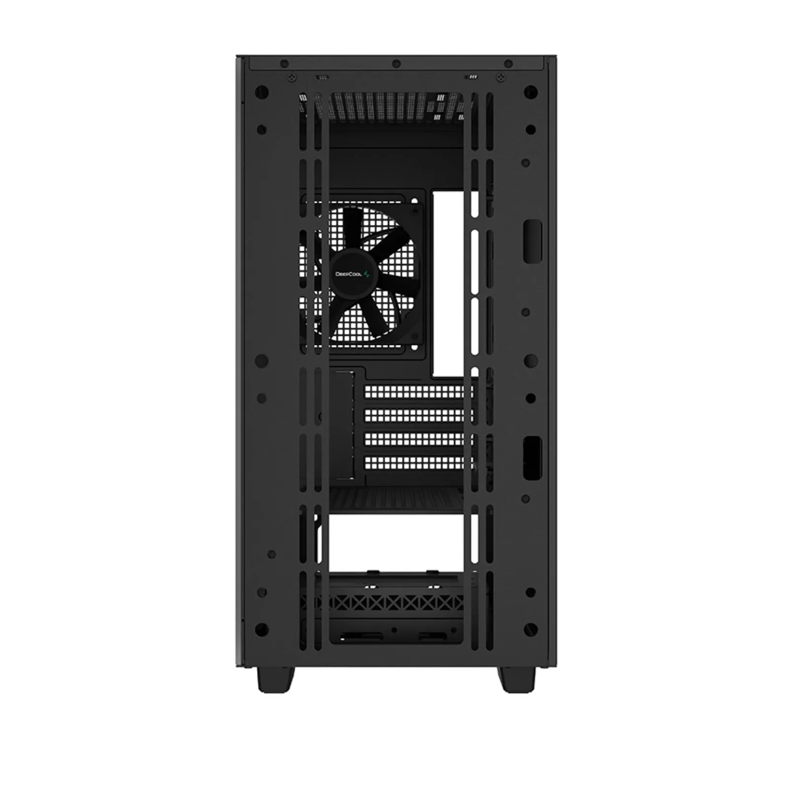 DeepCool CH370 Micro ATX Case with Tempered Glass Side Panel, 2 x USB 3.0, 4 x Expansion Slots with support for a 360mm Radiator and up to 8x 120mm Fans, Black