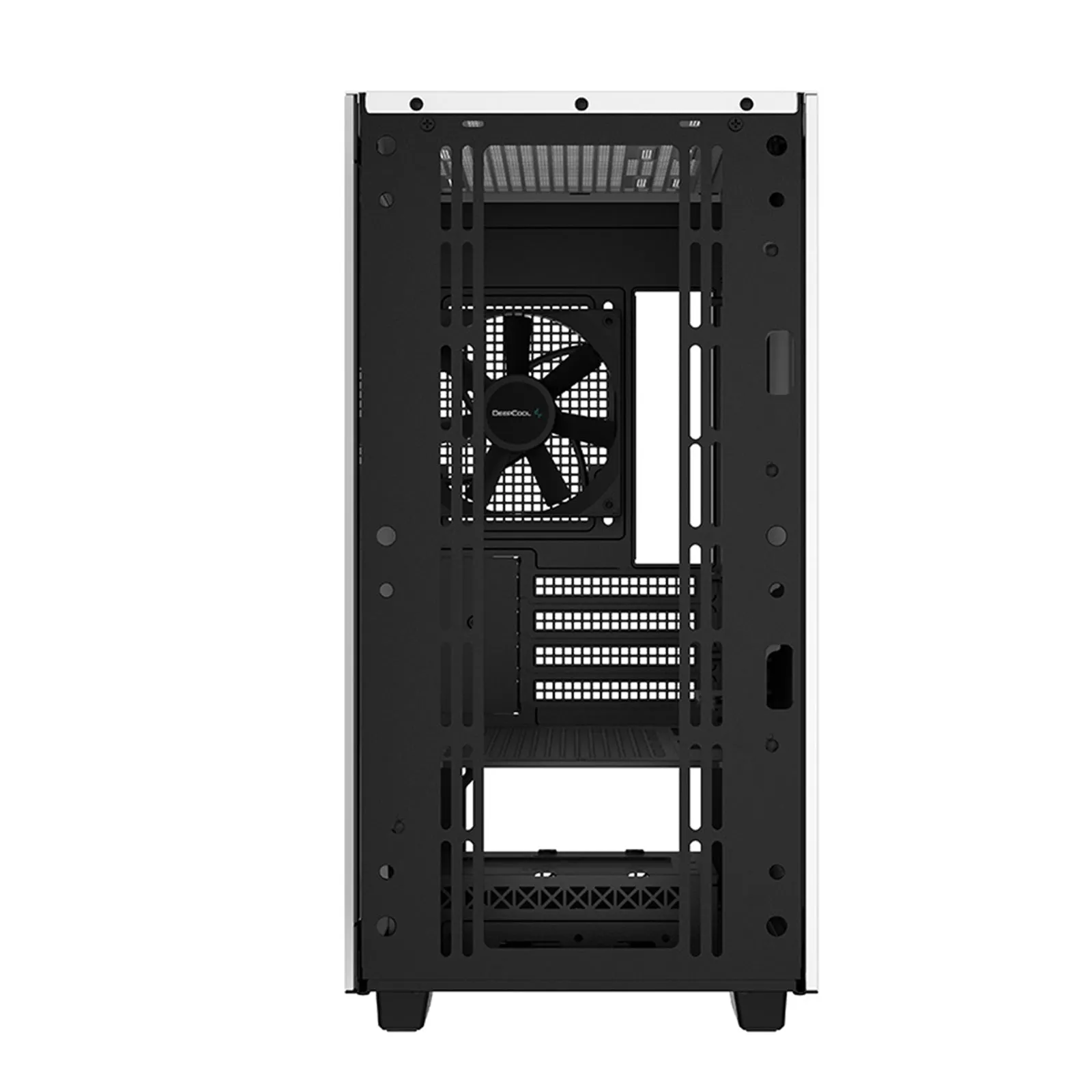 DeepCool CH370 WH Micro ATX Case with Tempered Glass Side Panel, 2 x USB 3.0, 4 x Expansion Slots with support for a 360mm Radiator and up to 8x 120mm Fans, White