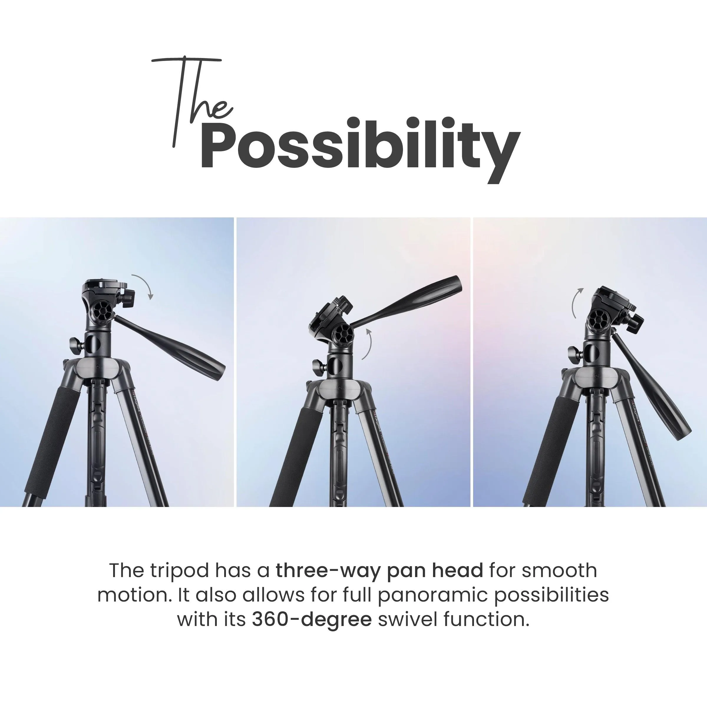 Digitek Platinum (DPTR 890 VD) (178 cm) Aluminum Light Weight Tripod with Fluid Video Head for DSLR & Video Cameras, Maximum Operating Height: 5.83Feet, Maximum Load : 7 kgs