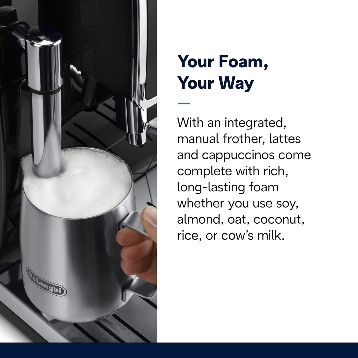 Dinamica Espresso Machine, Black - Automatic Bean-To-Cup Brewing, Built-In Steel Burr Grinder