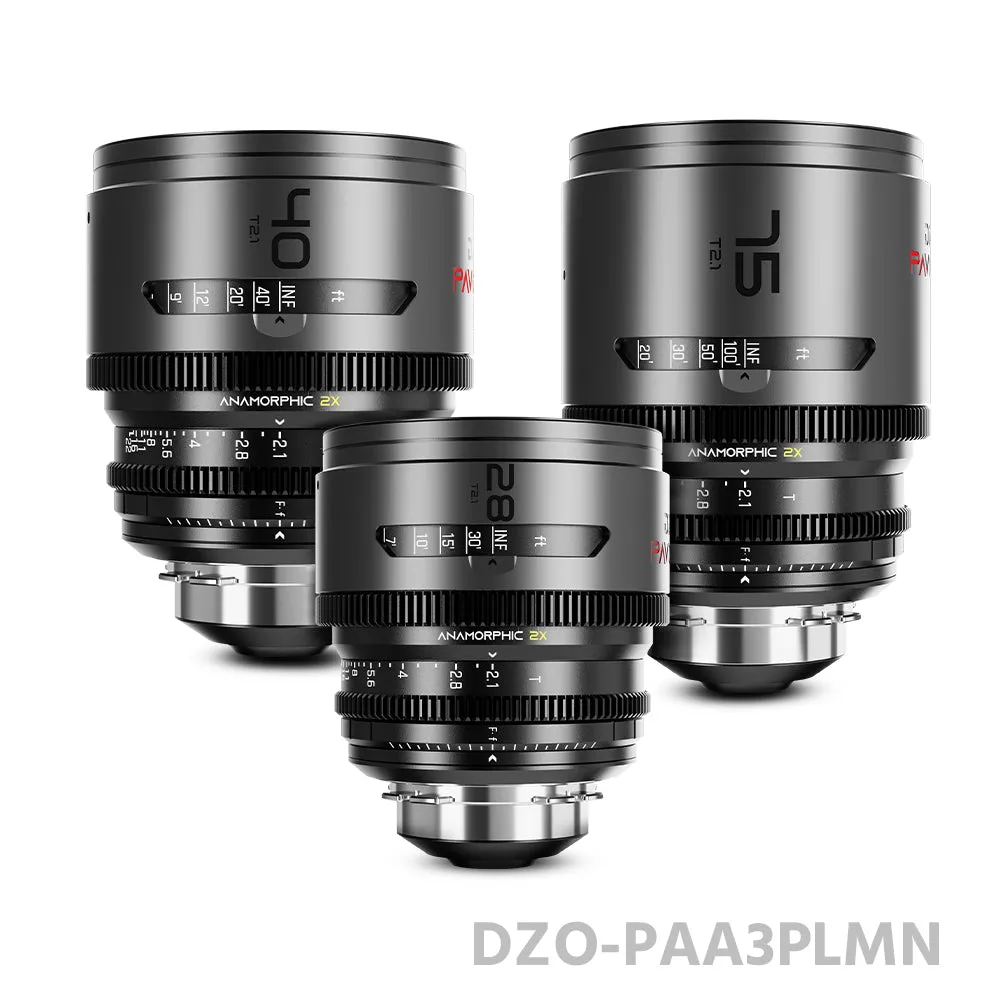DZOFILM 28/40/75mm T2.1 Pavo 2x anamorphic Prime Cine Lens A Set PL&EF mount