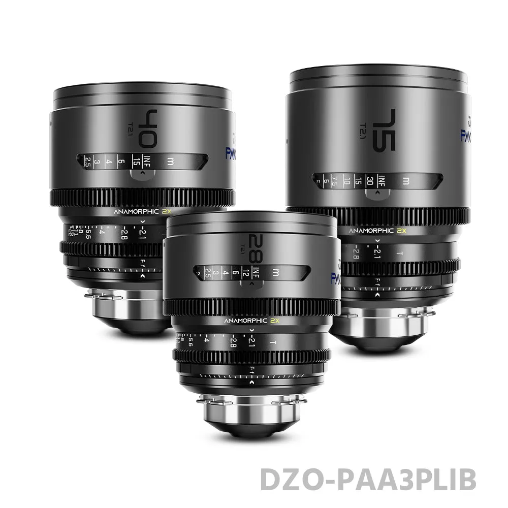 DZOFILM 28/40/75mm T2.1 Pavo 2x anamorphic Prime Cine Lens A Set PL&EF mount