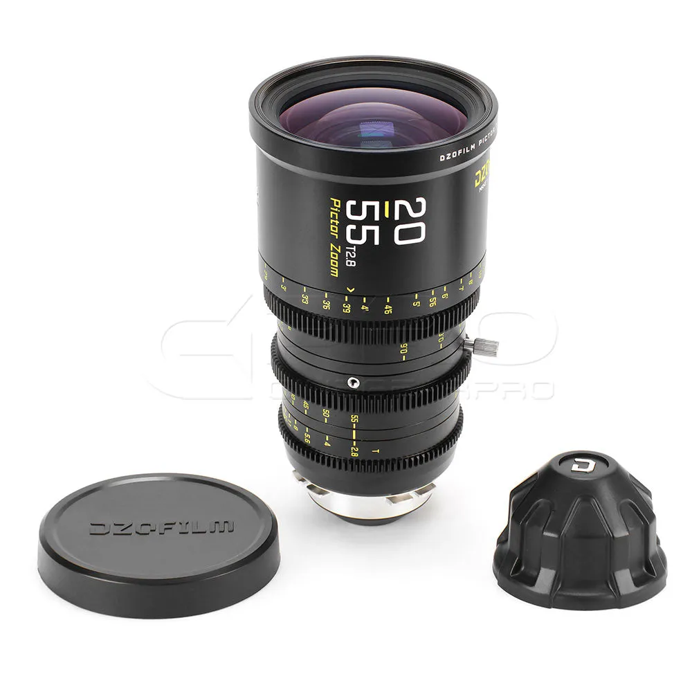 DZOFILM Pictor Zoom 20-55mm T2.8 Super35 Cinema Lens (PL&EF interchangeable Mount, Black)