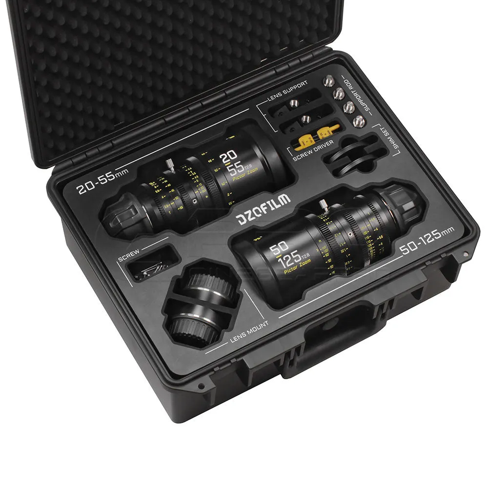 DZOFILM Pictor Zoom 20-55mm T2.8 Super35 Cinema Lens (PL&EF interchangeable Mount, Black)