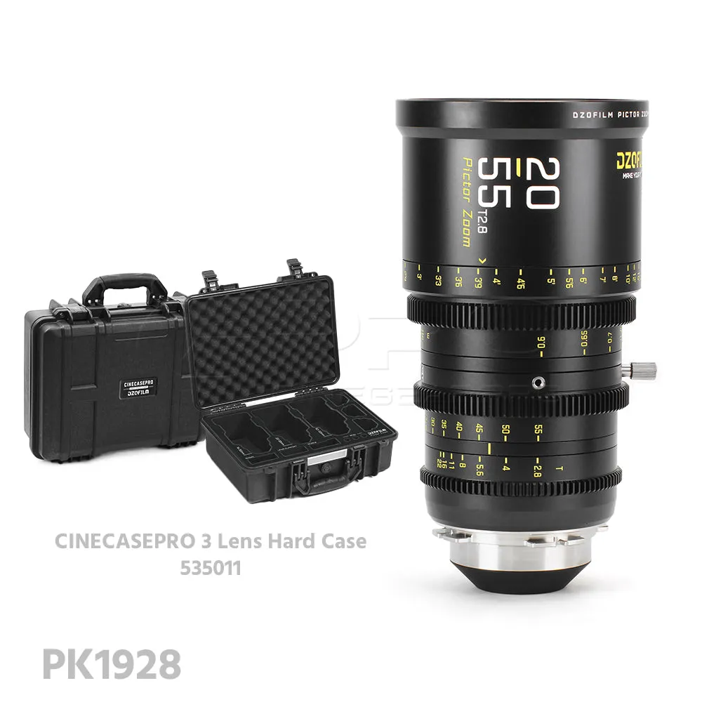 DZOFILM Pictor Zoom 20-55mm T2.8 Super35 Cinema Lens (PL&EF interchangeable Mount, Black)