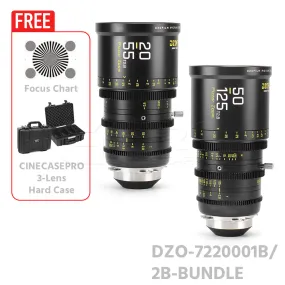 DZOFILM Pictor Zoom Dual Lens Bundle 20-55mm   50-125mm T2.8 (PL&EF interchangeable Mount, Black)