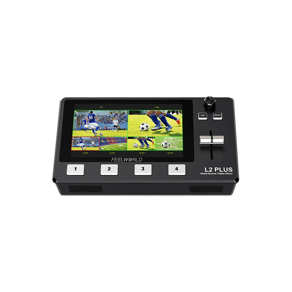 FeelWorld L2 Plus HDMI Live Stream Switcher with Built-In 5.5" LCD Monitor
