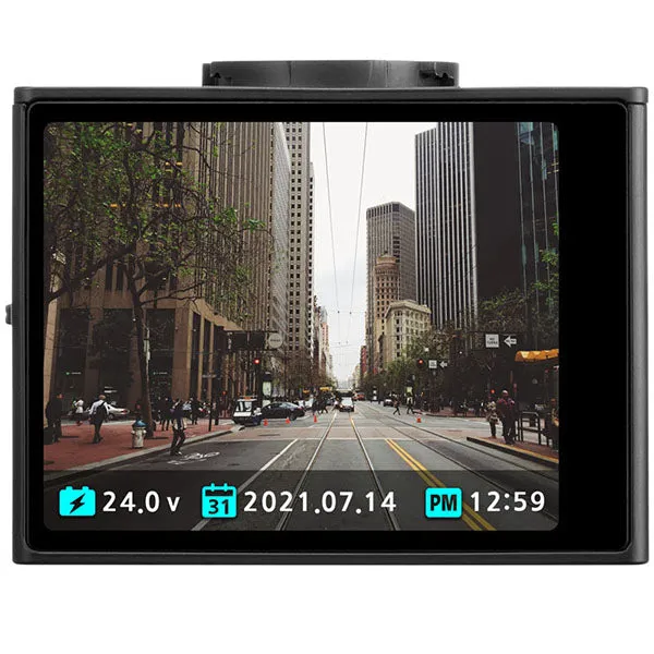 Firstech - Momento - M7 1440p 3-Channel 2K QHD Dual Dash Camera - Touchscreen