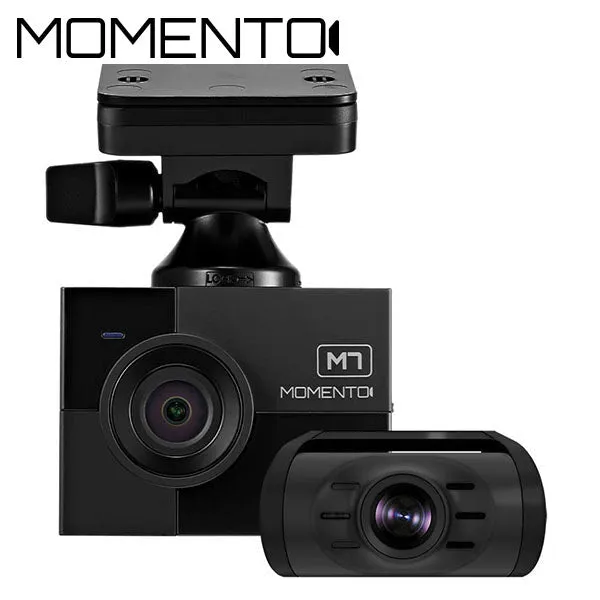 Firstech - Momento - M7 1440p 3-Channel 2K QHD Dual Dash Camera - Touchscreen