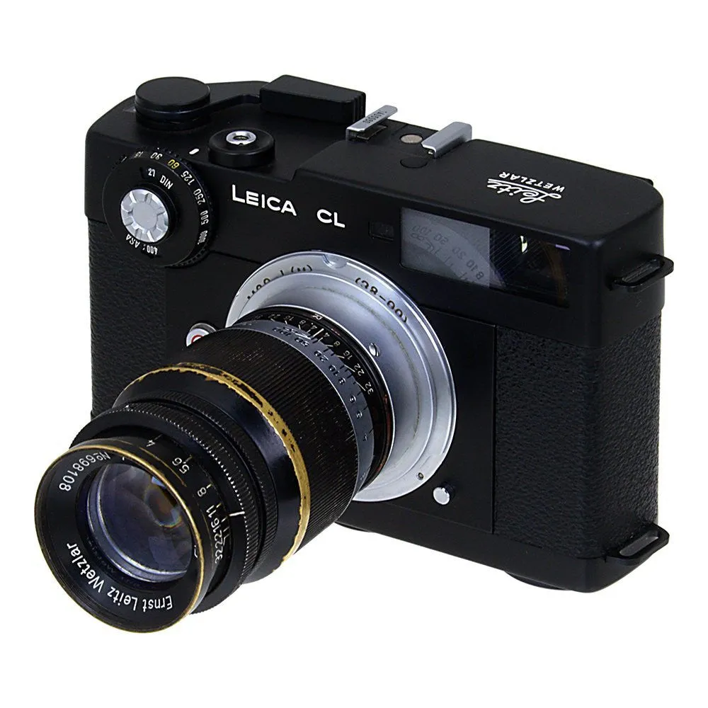 Fotodiox Lens Adapter - Compatible with M39 (1mm Pitch TPI 25.4) Leica Thread Mount Lenses to Leica M Mount Rangefinder Cameras with 28mm/90mm Frame Lines