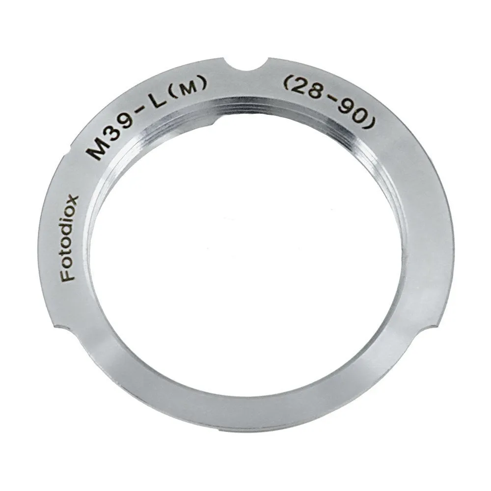 Fotodiox Lens Adapter - Compatible with M39 (1mm Pitch TPI 25.4) Leica Thread Mount Lenses to Leica M Mount Rangefinder Cameras with 28mm/90mm Frame Lines