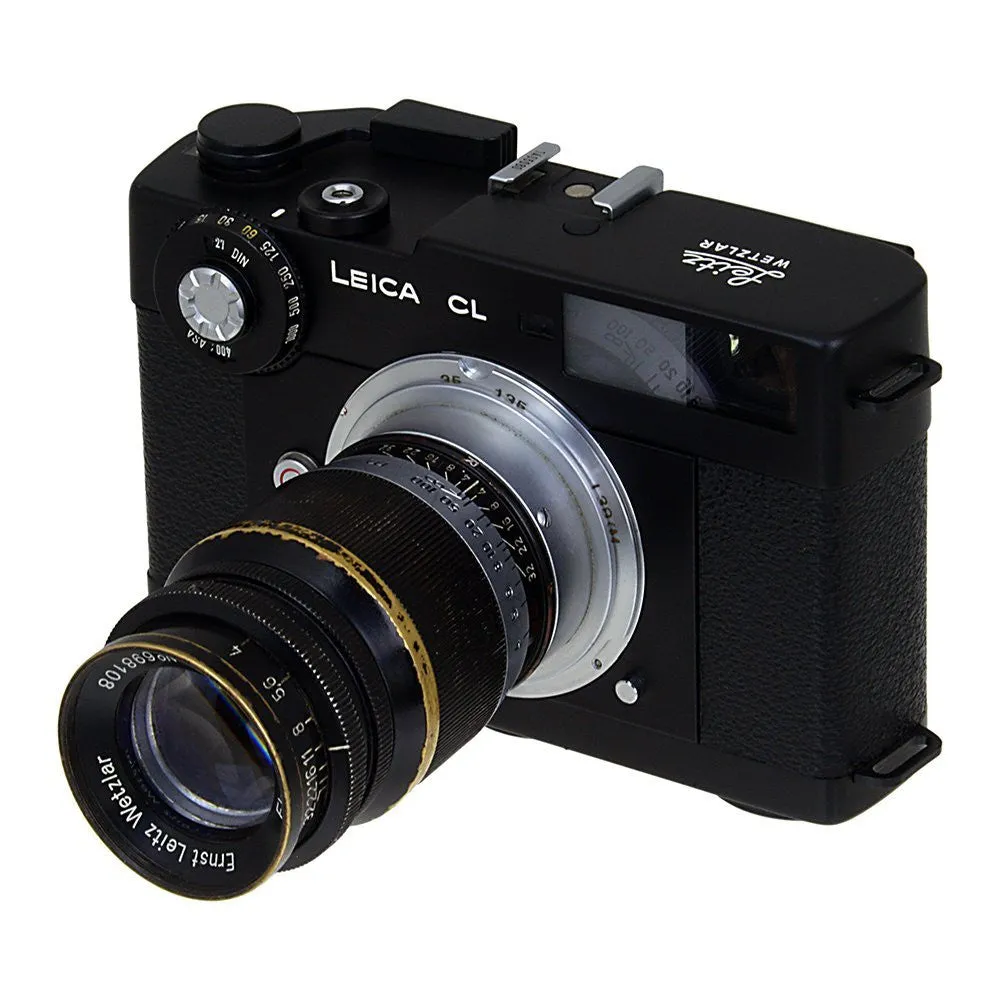 Fotodiox Lens Adapter - Compatible with M39 (1mm Pitch TPI 25.4) Leica Thread Mount Lenses to Leica M Mount Rangefinder Cameras with 35mm/135mm Frame Lines