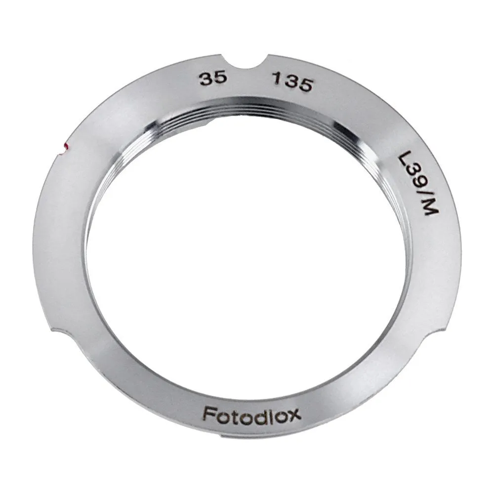 Fotodiox Lens Adapter - Compatible with M39 (1mm Pitch TPI 25.4) Leica Thread Mount Lenses to Leica M Mount Rangefinder Cameras with 35mm/135mm Frame Lines