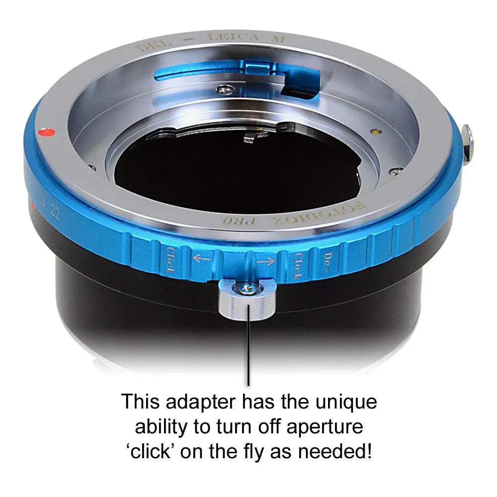 Fotodiox Pro Lens Adapter with Leica 6-Bit M-Coding - Compatible with Deckel-Bayonett (Deckel Bayonet, DKL) Mount SLR Lenses to Leica M Mount Rangefinder Cameras