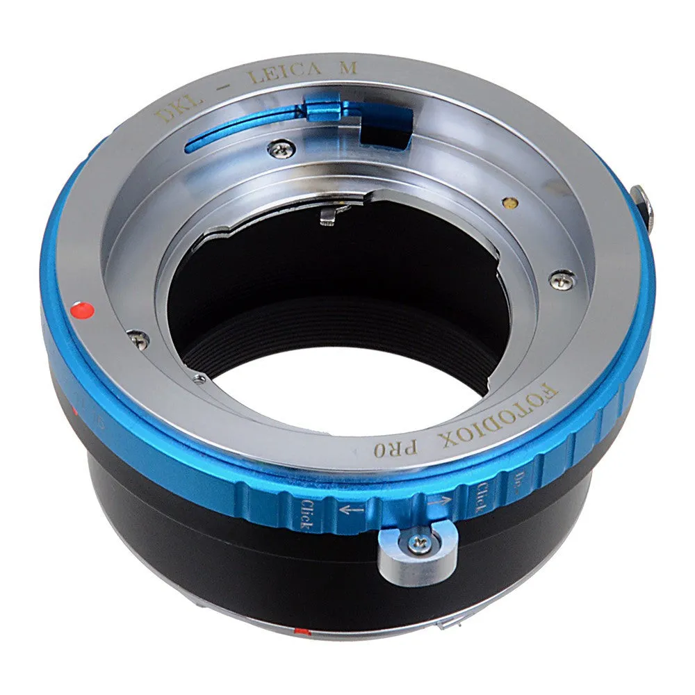 Fotodiox Pro Lens Adapter with Leica 6-Bit M-Coding - Compatible with Deckel-Bayonett (Deckel Bayonet, DKL) Mount SLR Lenses to Leica M Mount Rangefinder Cameras