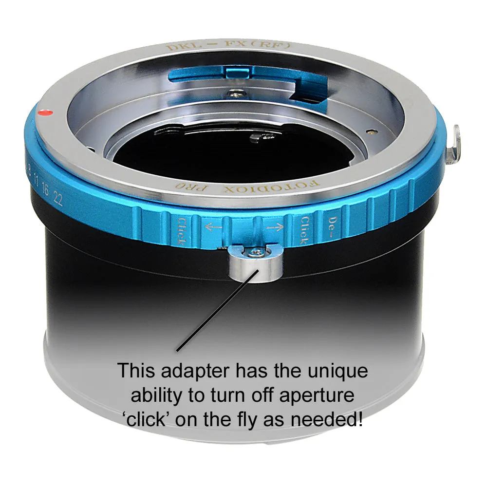 Fotodiox Pro Lens Mount Adapter - Deckel-Bayonett (Deckel Bayonet, DKL) Mount SLR Lens to Fujifilm Fuji X-Series Mirrorless Camera Body