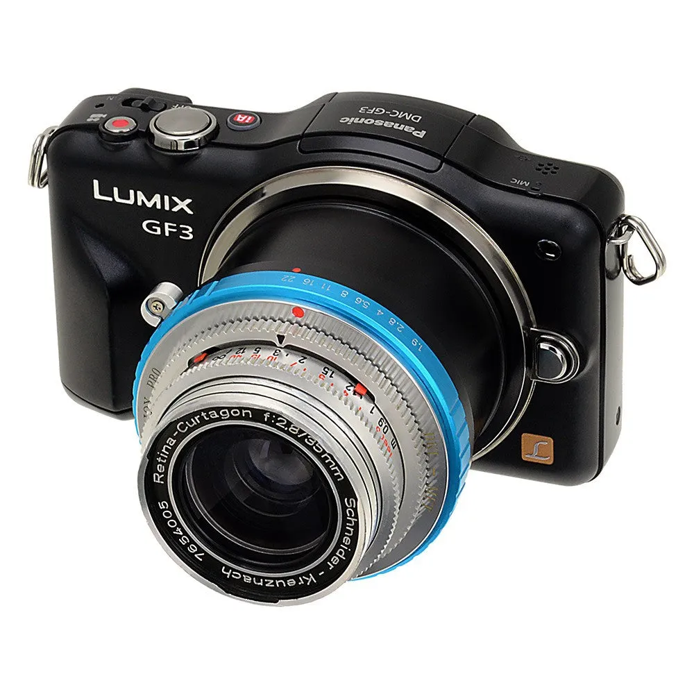 Fotodiox Pro Lens Mount Adapter - Deckel-Bayonett (Deckel Bayonet, DKL) Mount SLR Lens to Micro Four Thirds (MFT, M4/3) Mount Mirrorless Camera Body, with Aperture Control Ring