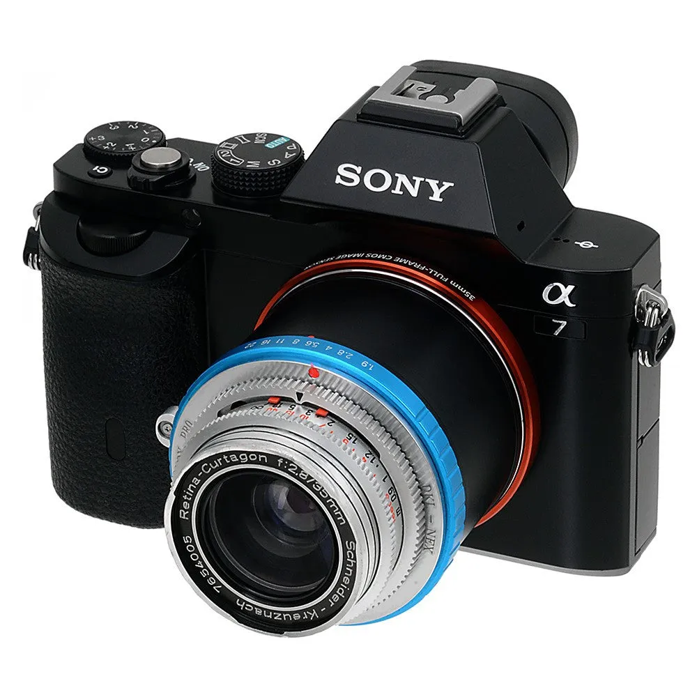 Fotodiox Pro Lens Mount Adapter - Deckel-Bayonett (Deckel Bayonet, DKL) Mount SLR Lens to Sony Alpha E-Mount Mirrorless Camera Body with Selectable Clicked / Declicked Aperture Control
