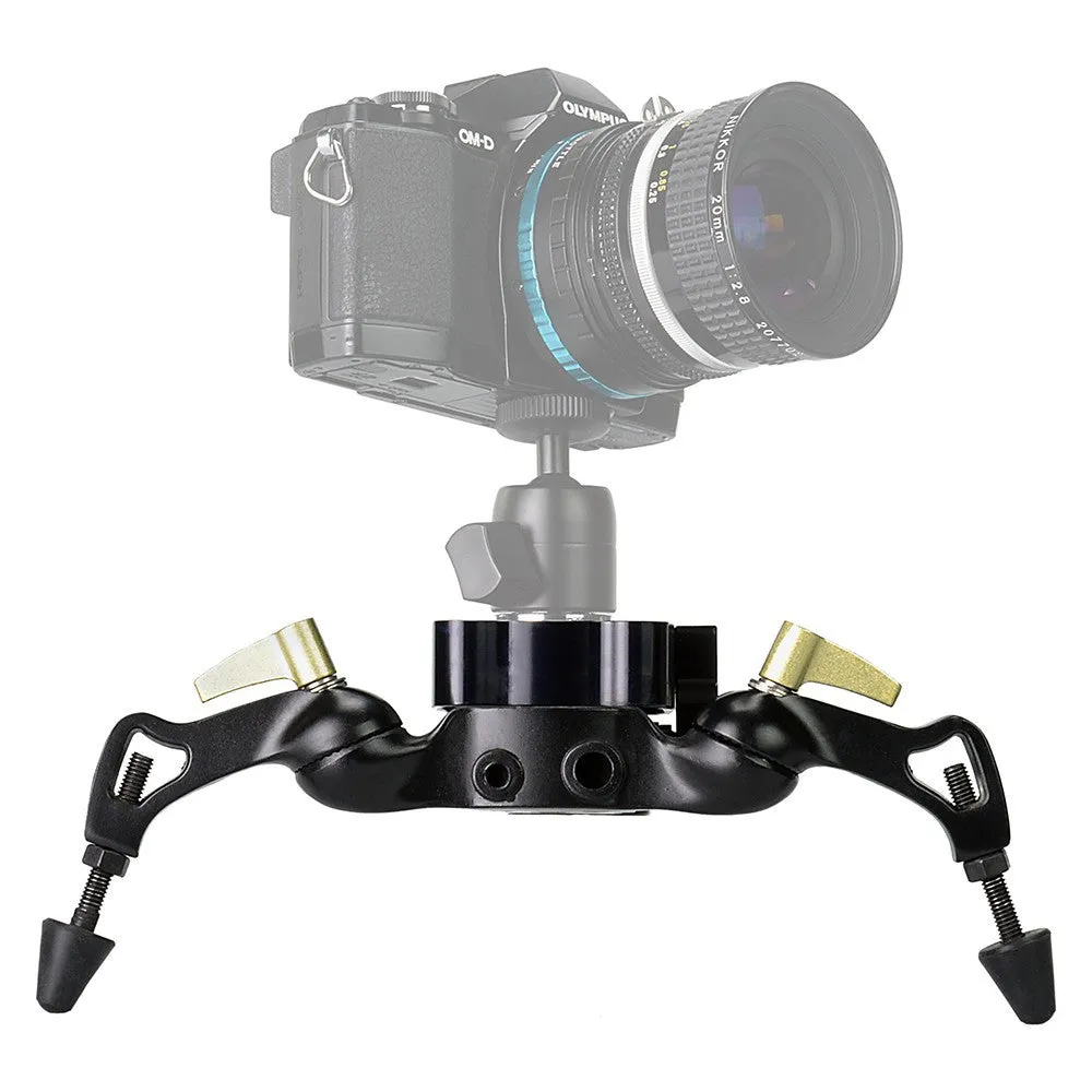 Fotodiox Pro SlideCam - Video Slider Stabilizer, DSLR Camera Track Slider, Linear Stabilization Rail System With Ball-Bearing Slide Mechanism, Adjustable Legs and Carrying Case