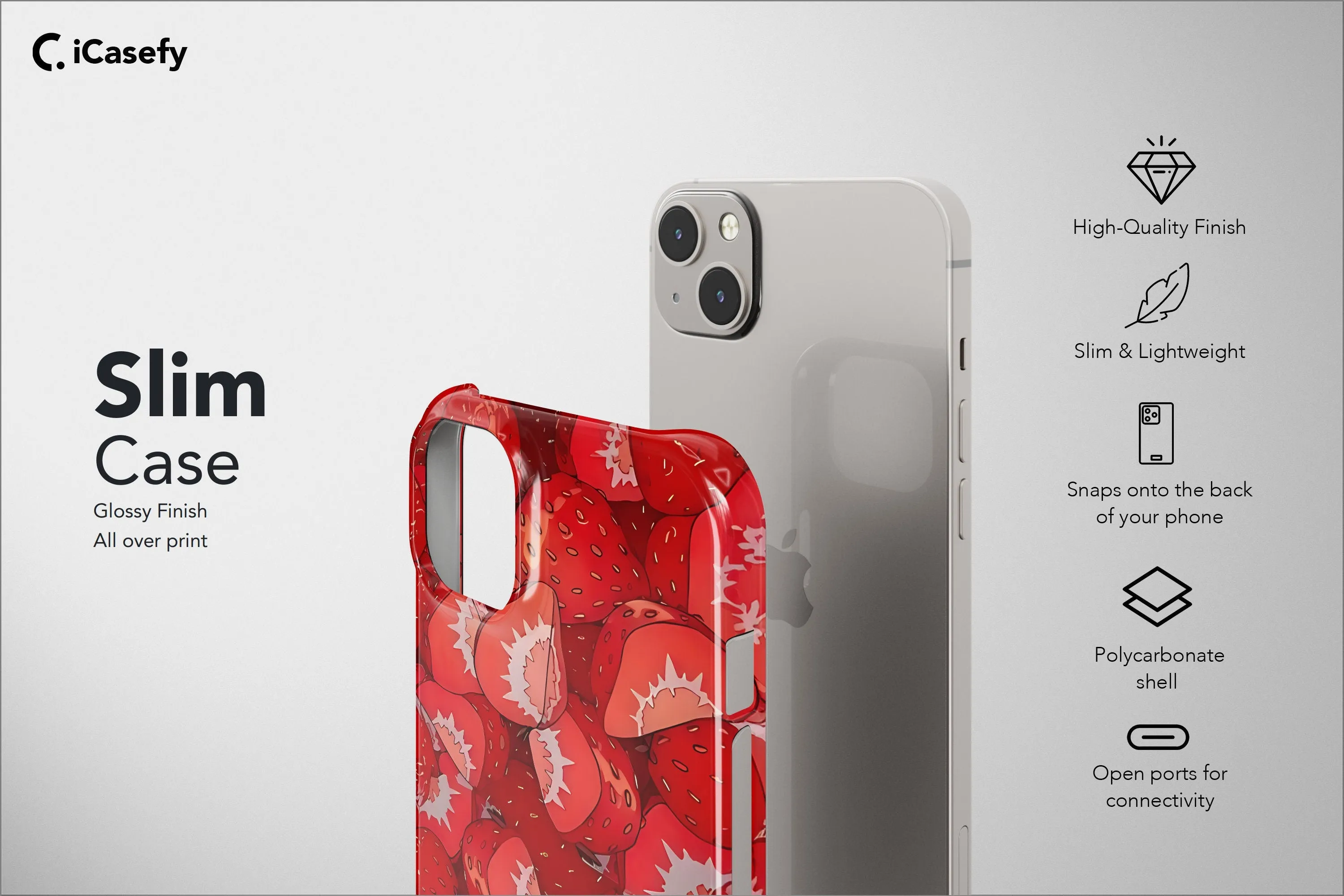 Fruit Phone Case Kiwi Strawberry Watermelon Cover