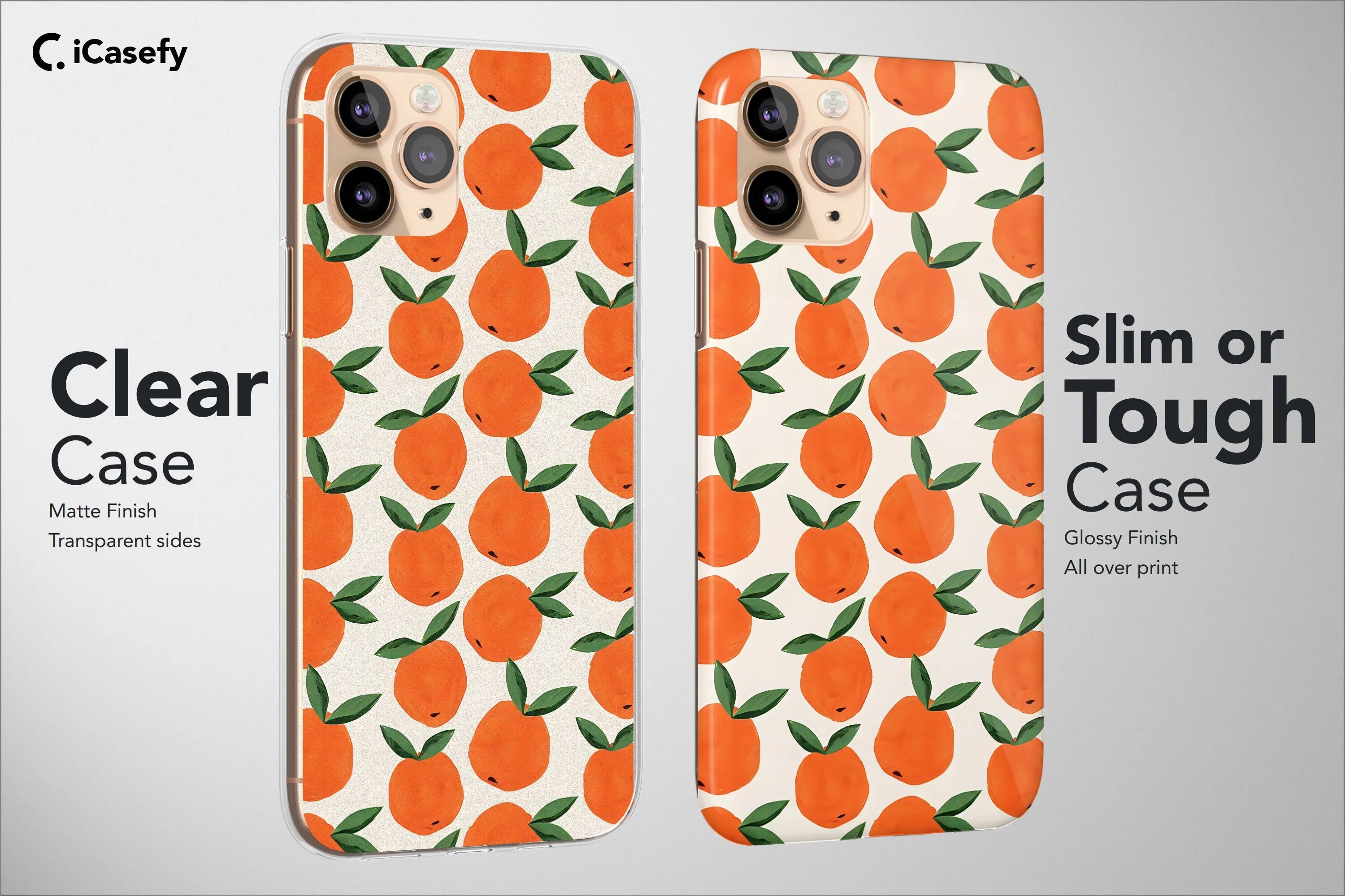Fruity Phone Case Lemon Orange Strawberry Papaya Cover
