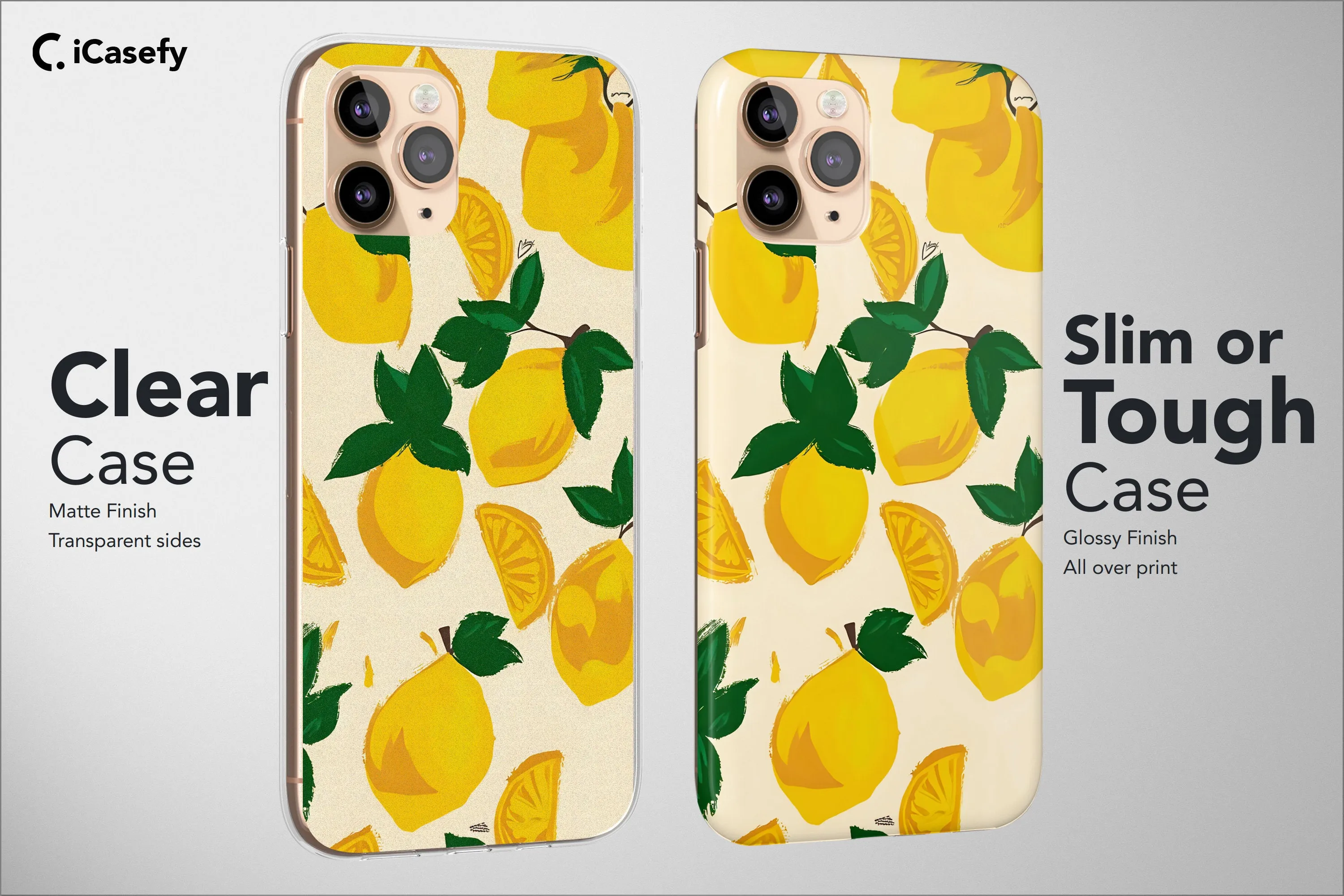 Fruity Phone Case Lemon Orange Strawberry Papaya Cover