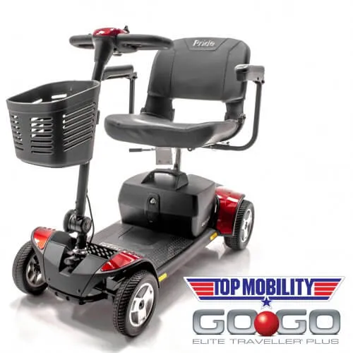 Go-Go Elite Traveller Plus 4 Wheel Travel Mobility Scooter
