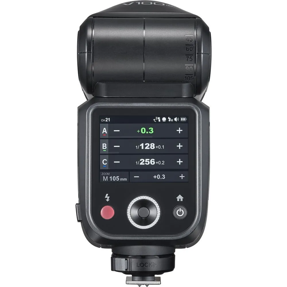 GODOX V100 FUJI TOUCH SCREEN SPEEDLITE FLASH