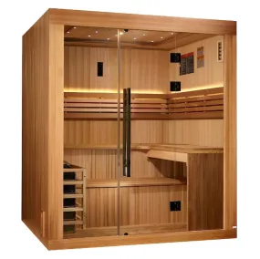 Golden Designs "Osla Edition" 6 Person Traditional Sauna - Canadian Red Cedar