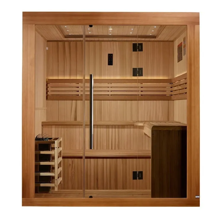 Golden Designs "Osla Edition" 6 Person Traditional Sauna - Canadian Red Cedar