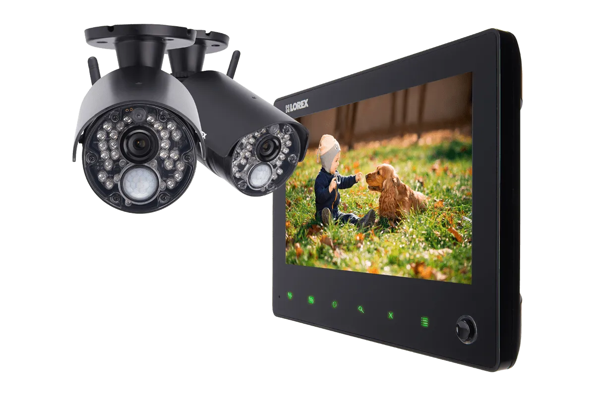 HD 720p Home Security System with 7-inch Monitor, Two-Way Audio, 65ft Night Vision
